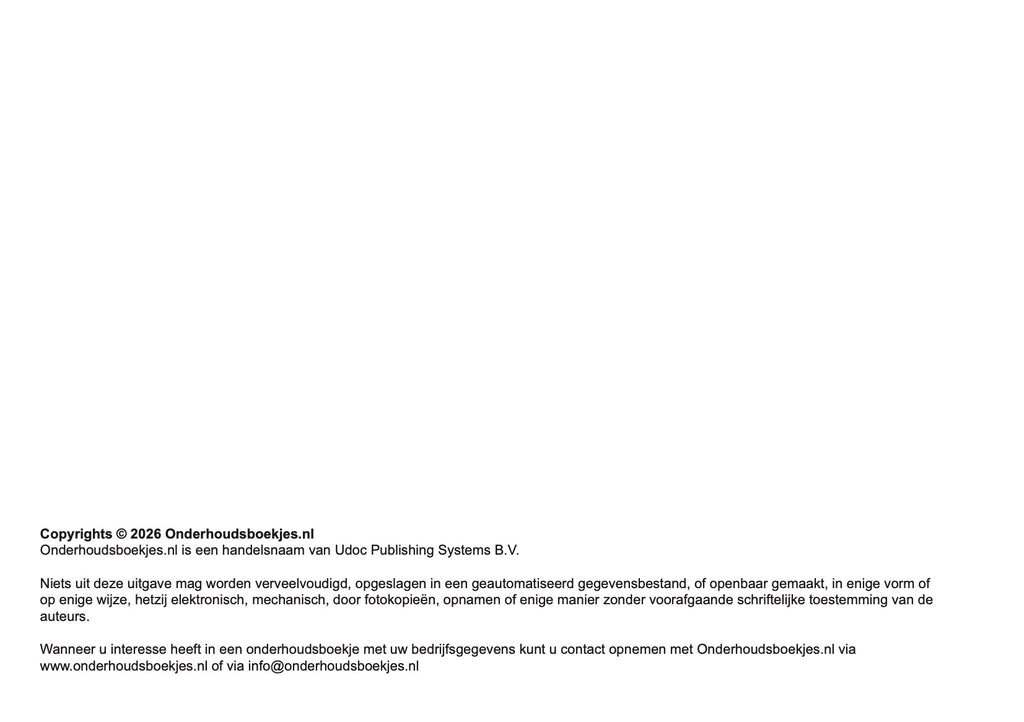 Ford Onderhoudsboekje | Nederlands