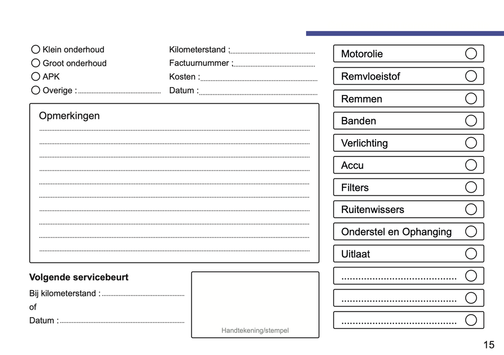 Hyundai Onderhoudsboekje | Nederlands