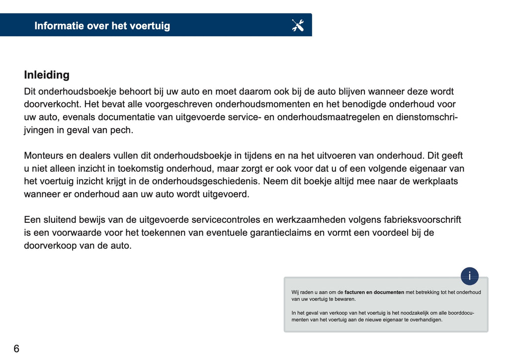 Land Rover Maintenance Book | Dutch